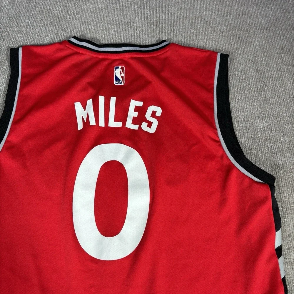 Adidas CJ Miles #0 Toronto Raptors Jersey‎ Mens L Red NBA
